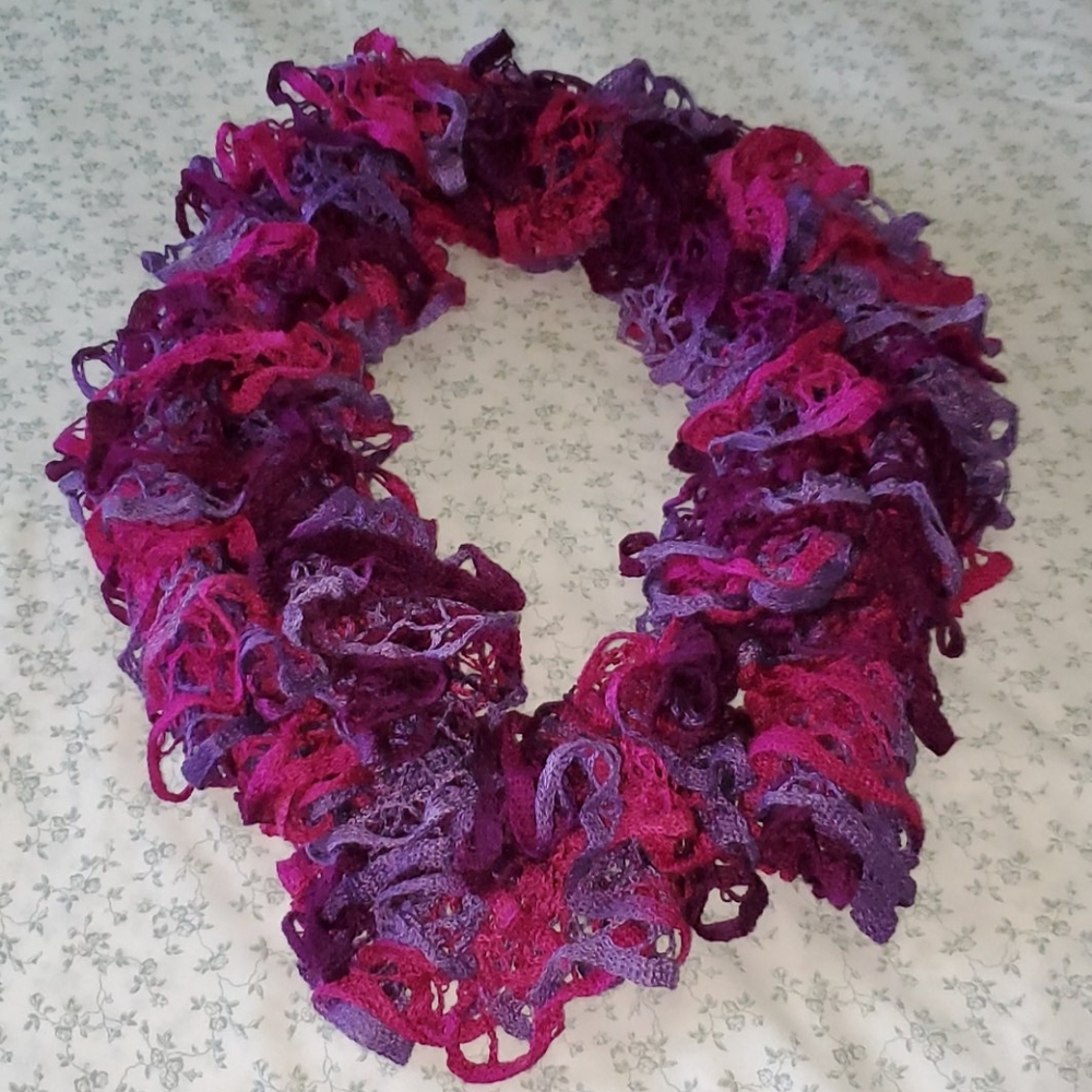 Handmade Purple Tone Scarf